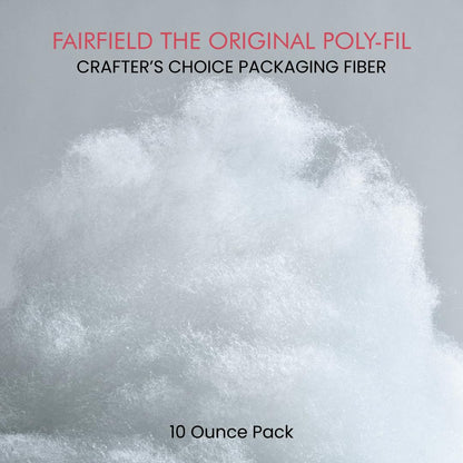 CCDF10 Poly-Fil Crafter's Choice Dry Packing Fiber Fill 10 Ounce Bag, Blue/Orange