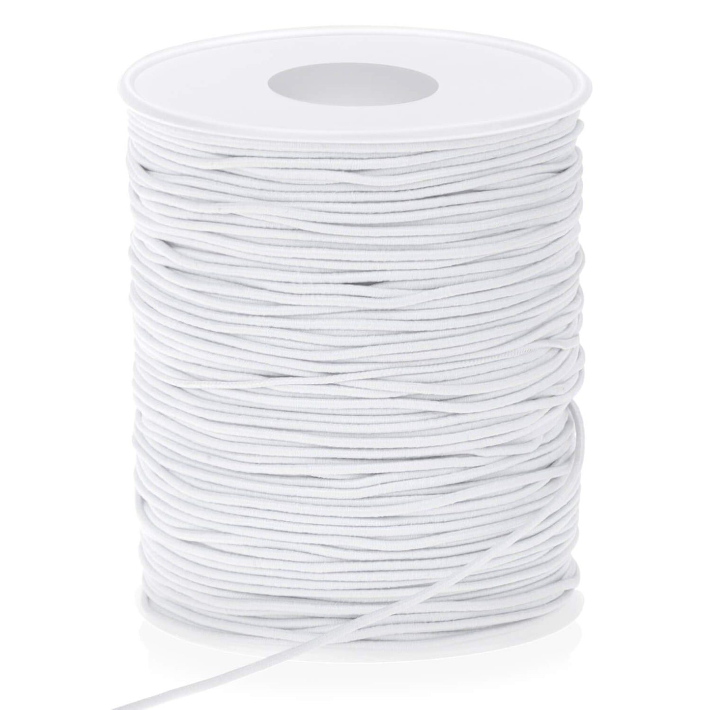Elastic String, Selizo Stretchy Cord For Bracelets, Necklace, Beading and Sewing (1.2 MM, 109 Yards, White)