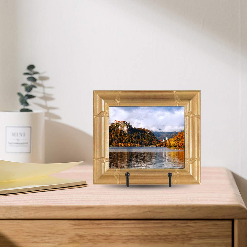 Plate Stands for Display - Iron Easel Stand Plate Holder Display Stand Picture Frame Stand for Pictures | Photo|Decorative Plate |Dish | Tabletop Art - 6 inch-Black(6 Pack)