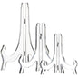 3 Pieces 4.5/7/9.8 Inch Clear Acrylic Easels Display Stands Plate Stands Holders to Display Pictures or Other Items for Weddings, Birthdays, Home Decoration, Tables