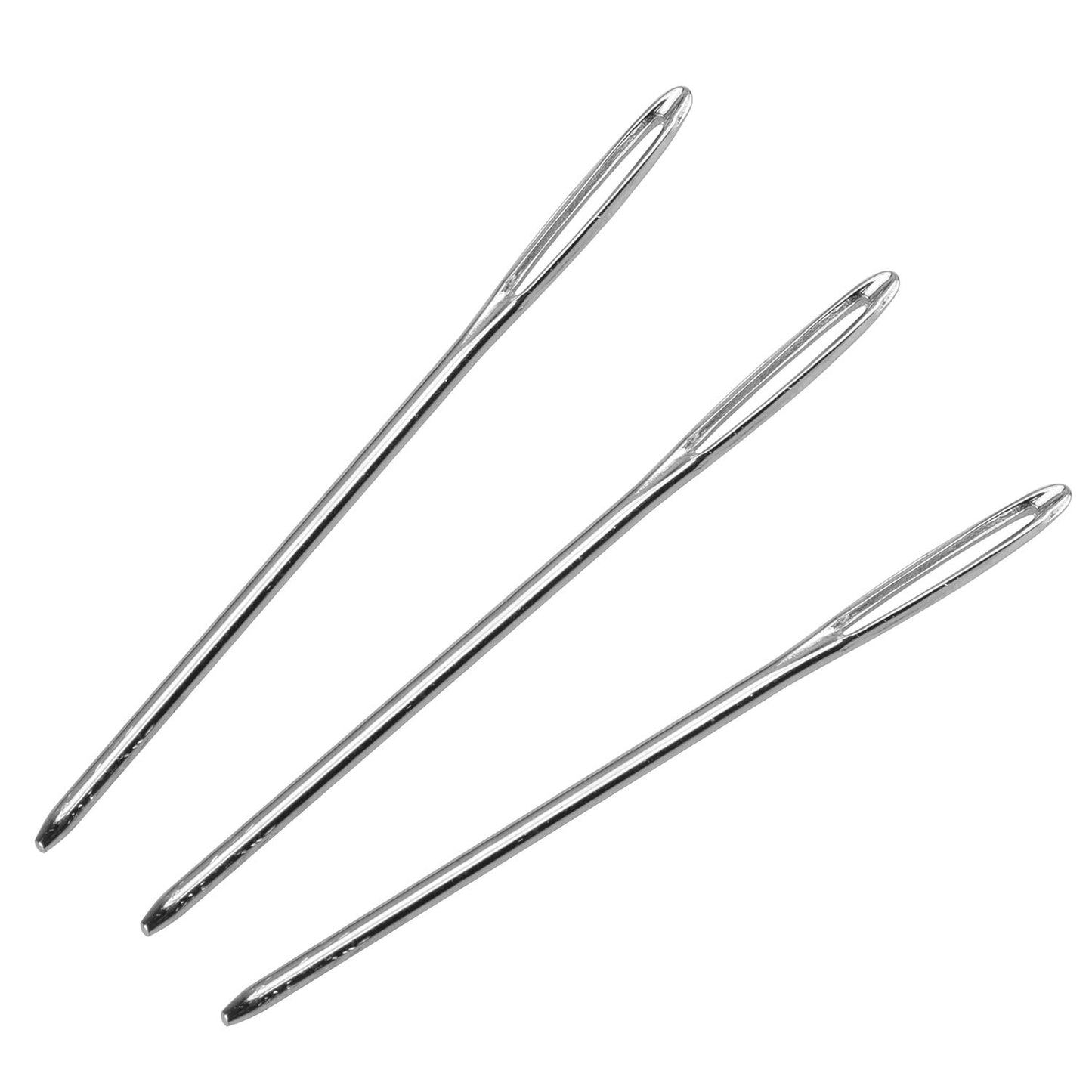 50pcs Big Eye Needles Blunt White 7cm Long Large Hole NOT Sharp Sewing Kniting Embroidery Tool Hand DIY Needlework Plus