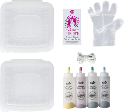 One-Step Tie-Dye Kit Tulip Fabric Dye Kits 43189 Fdy Multi 2 Min Fruit Punch, 4 Color, As Detailed, 6 Ounce (Pack of 1)