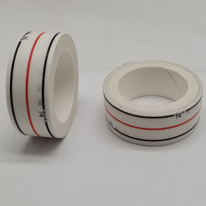 Diagonal Seam Tapes Sewing Basting Tape for Sewing Straight Diagonal Seams Instruction Tool Seamingly Accurate Seam Guide for Sewing Machines (2 Rolls)