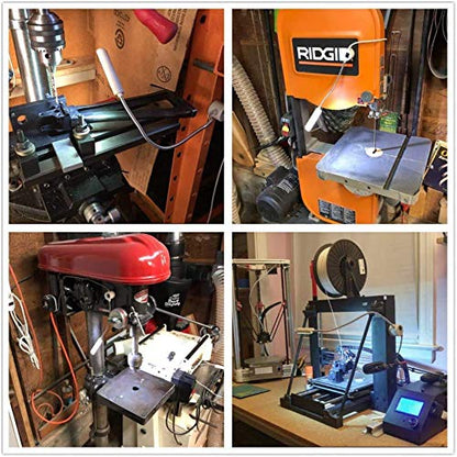 Sewing Machine Light (36LED) Gooseneck Work Light with Magnetic Mounting Base, White Soft Light for Lathes, Drill Presses, Workbenches (3PACK)