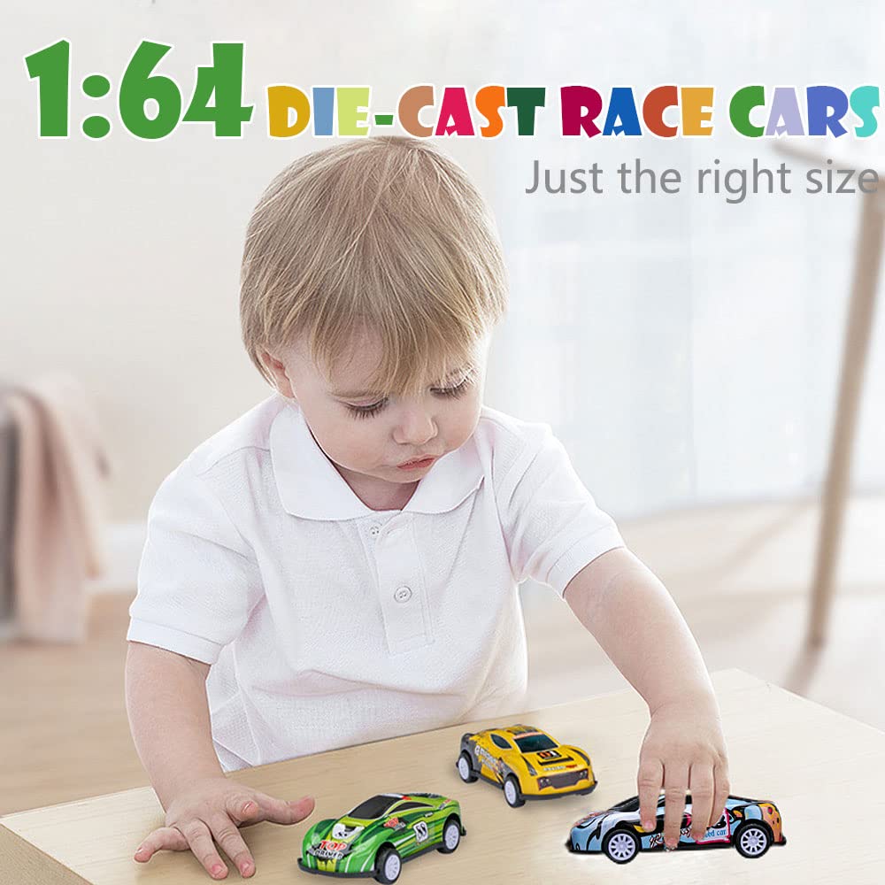 36 Pack Pull Back Toy Cars, Mini Die-Cast Race Cars Vehicles Bulk, Party Favor Cars Toys, Goodie Bag Stuffers, Pinata Fillers, Teacher Treasure Prize Box Toys for Boys Girls 3,4,5 Years Old