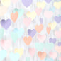 Pastel Rainbow Birthday Party-Decorations Streamers - 52FT Yellow Blue Mint Pink Purple Hanging Heart Garland Banner,Baby Bridal Shower Bachelorette Engagement Backdrop Decor Hugtmr