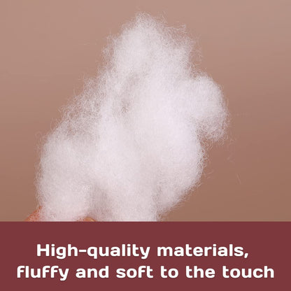 5.29oz/150g Polyfill Stuffing Fiber Fill, White Premium Fiberfill Stuffing for Craft, High Resilience Crochet Stuffing, Stuffing for Stuffed Animals, Cotton Batting, Recyclable
