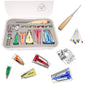 Bias Tape Maker Kits All 5 Sizes 6MM 9MM 12MM 18MM 25MM Binding Foot Craft Clips Awl Quilter's Pin