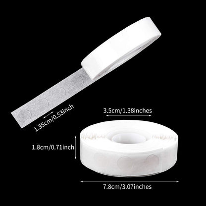 500 Pieces Clear Balloon Glue Points Removable Adhesive Dots Double Sided Glue Points Stickers Non Trace Adhesive Glue Tape for Craft Supplies Decoration, 500 Pieces Per Roll