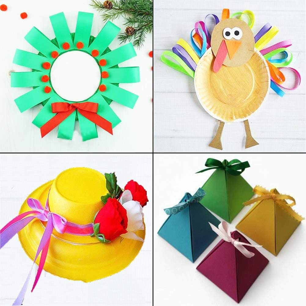 500 Yard Fabric Ribbon Satin Ribbon Rolls Silk Satin Roll, 25 Yard/Rolls, 20 Rolls, Satin Ribbon for Gift Package Wrapping Ribbon Bow Making Crafts Sewing Party Wedding, 2/5 Inch Wide