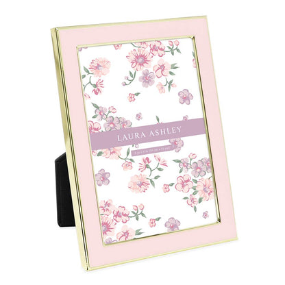 4x6 White Enamel, Silver Metal Edge Picture Frame with Easel, Made for Tabletop Display, Desk, Wall Décor, Gallery Art and More (4x6, White w/Silver)