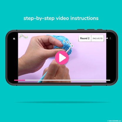 Original Bebe The Bluebird Crochet Kit, Includes Yarn, Crochet Hook, Starter Hooks, Step-by-Step Tutorials, Exclusive Crochet Kit for Beginners, DIY Craft, Crochet Kits, Great Teen Gifts