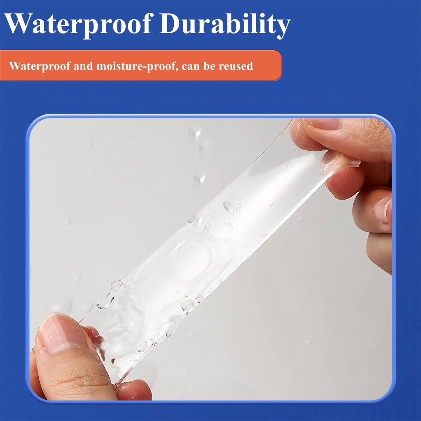 Double Sided Tape Heavy Duty 1.18 Inch x 240 Inch(20ft), Nano Double Sided Adhesive Tape, Clear Mounting Tape for Walls,Picture Hanging Adhesive Strips,Removable & Waterproof Poster Tape