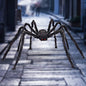 Halloween Giant Spider 6.6 Ft, Libay Outdoor Halloween Decorations Large Fake Hairy Spider Scary Furry Spider Props Outside Yard Creepy Decor, Black