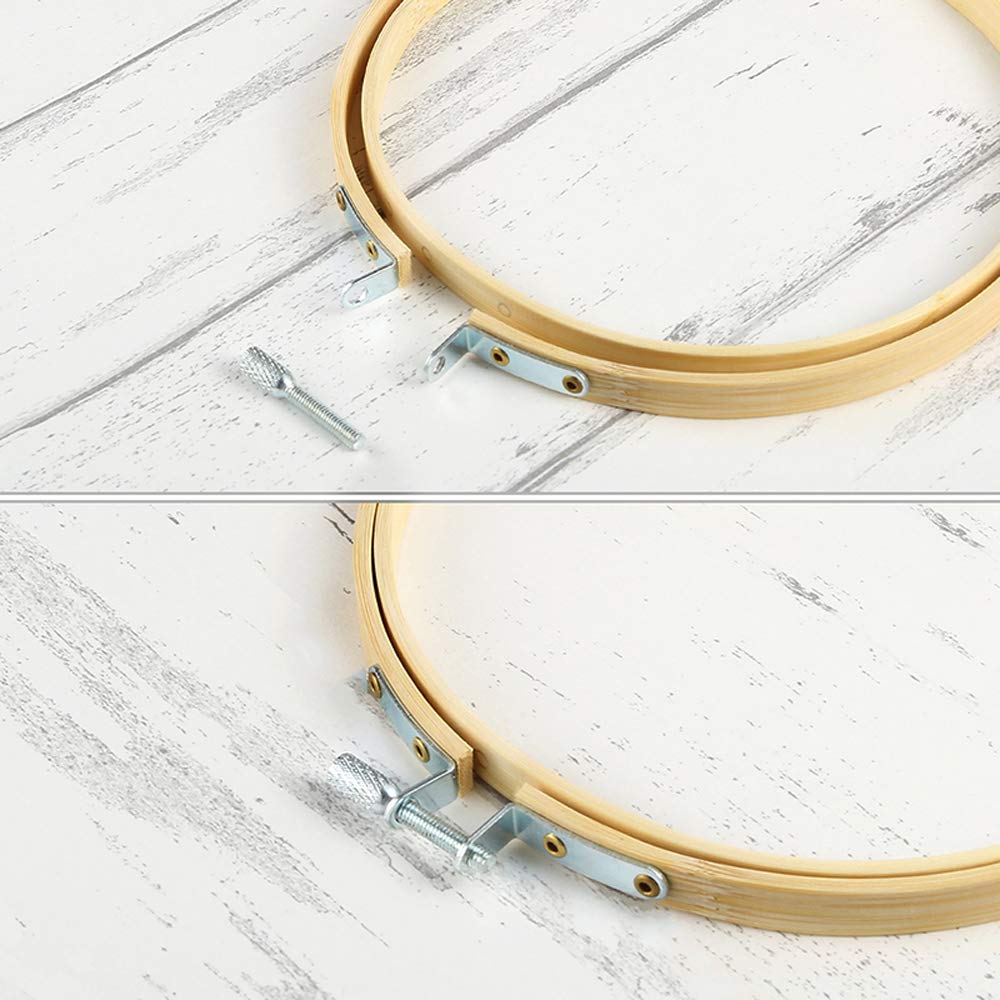 12 Pieces 5 Inch Embroidery Hoops, Cross Stitch Hoops Ring Bulk Wholesale for Christmas Ornaments Decoration and Art Craft Handy Sewing