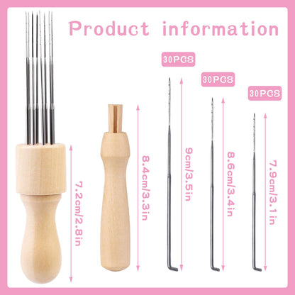 Complete Wool Felting Tool Kit,Needle Felting Supplies Needle Felting Kit with 90Pcs Needle Felting Needles,3Pcs Needle Bottles,2Pcs Needle Felting Pen,Needle Felting Tools for Beginner,Professional