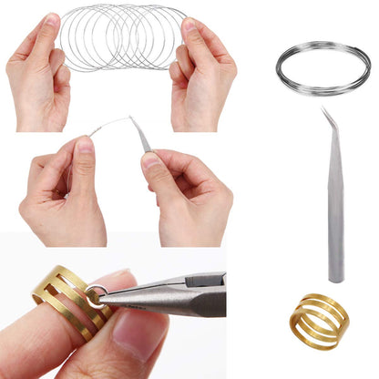 Jewelry Making Kit with Pliers, Wires, Jump Rings, Clasps, Cord and More for Jewelry DIY Crafts - Silver