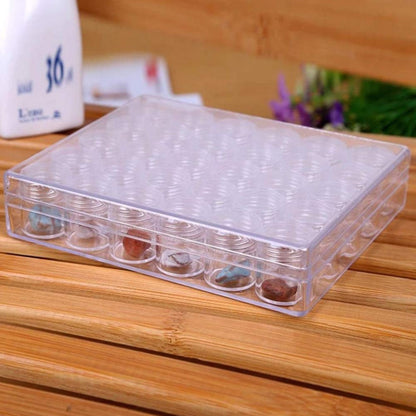 30 Grids Diamond Painting Storage Containers, Portable Bead Art Organizer Case with Lids for Crafts, Jewelry DIY