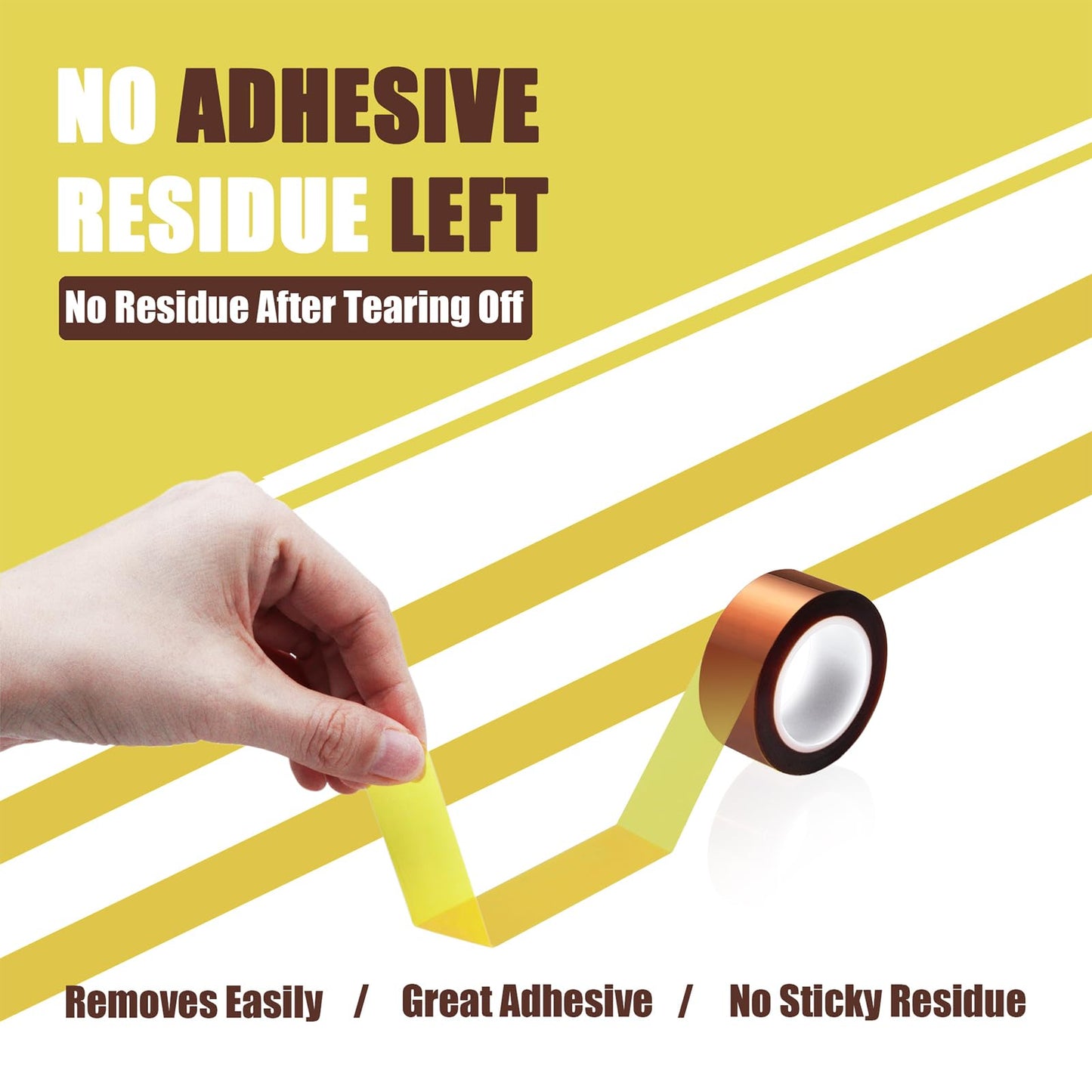 4 Rolls 20mm x16m(52FT) Heat Tape High Temperature Heat Resistant Tape Heat Transfer Tape for Heat Sublimation Press Vinyl,No Residue