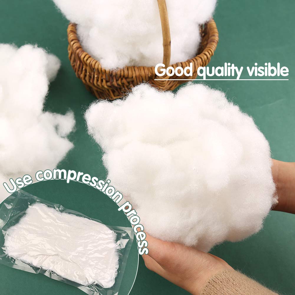 10.5oz Stuffing for Stuffed Animals, Stuffing for Crafts Crochet Stuffing,Stuffing for Crochet, Polyester Fiber Fill Resilience for Fill Fiber Animal Stuffing