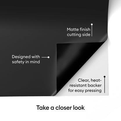 Value Iron-On, Black (12 in x 5 ft)- HTV Heat Transfer Vinyl