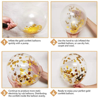 Sage Green Gold White Party Balloons, 50Pcs Sage Green and Gold Confetti Party Balloons For Birthday Baby Shower Engagement Wedding Anniversary Party Decorations