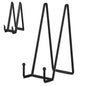 5 Pack 10 Inch Plate Holder Display Stands, Large Metal Black Frame Stand for Picture, Book, Photo Easel, Creation, Collectibles
