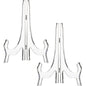 2 Pieces, 9.8 Inches Clear Acrylic Easels Display Stands/Plate Stands for Display Photos Holder Picture Frames or Other Items at Weddings, Birthdays, Home Decoration, Tables
