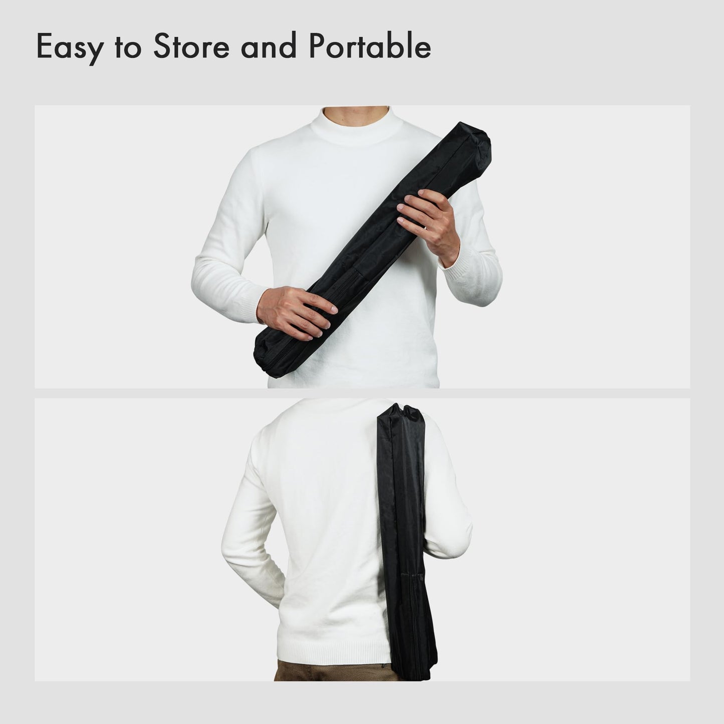 Easel for Painting, Double-Tier Easel Stand, Adjustable Height from 22-66 Inches, Tripod for Painting and Display with Carrying Bag, 66 Inches, Black