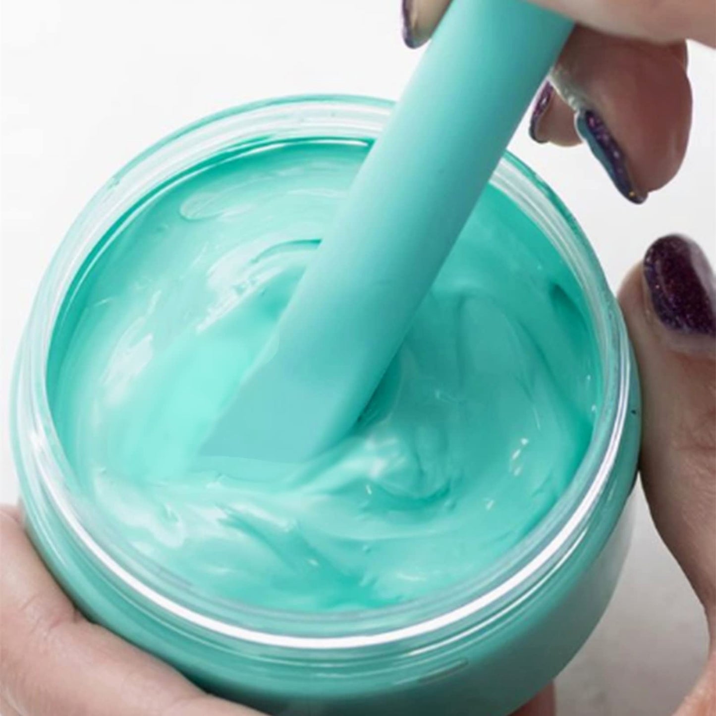 8 Packs Screen Printing Squeegee Chalk Paste Tool Set, Self Adhesive Stencils Rubber Squeegee Mini Squeegee, Rubber Paint Stir Sticks for Chalk Paste Paint or Ink for Silk Screen Stencils