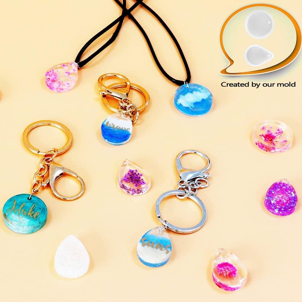 Crystal Clear Hard UV Resin Upgraded Formula Ultraviolet Fast Curing for Jewelry Making Craft Decoration, Hard Transparent Glue Solar Cure Sunlight Activated Resin (100g)