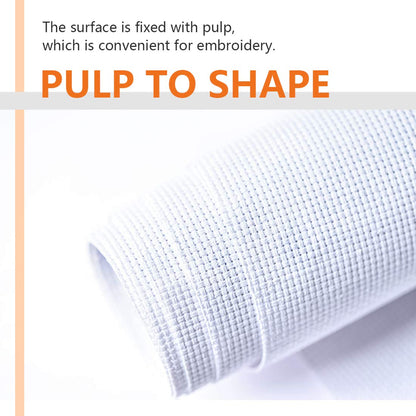 Classic Reserve Aida Cross Stitch Fabric, 14 Count White Cotton Cloth for Embroidery (59 x 39 Inch)