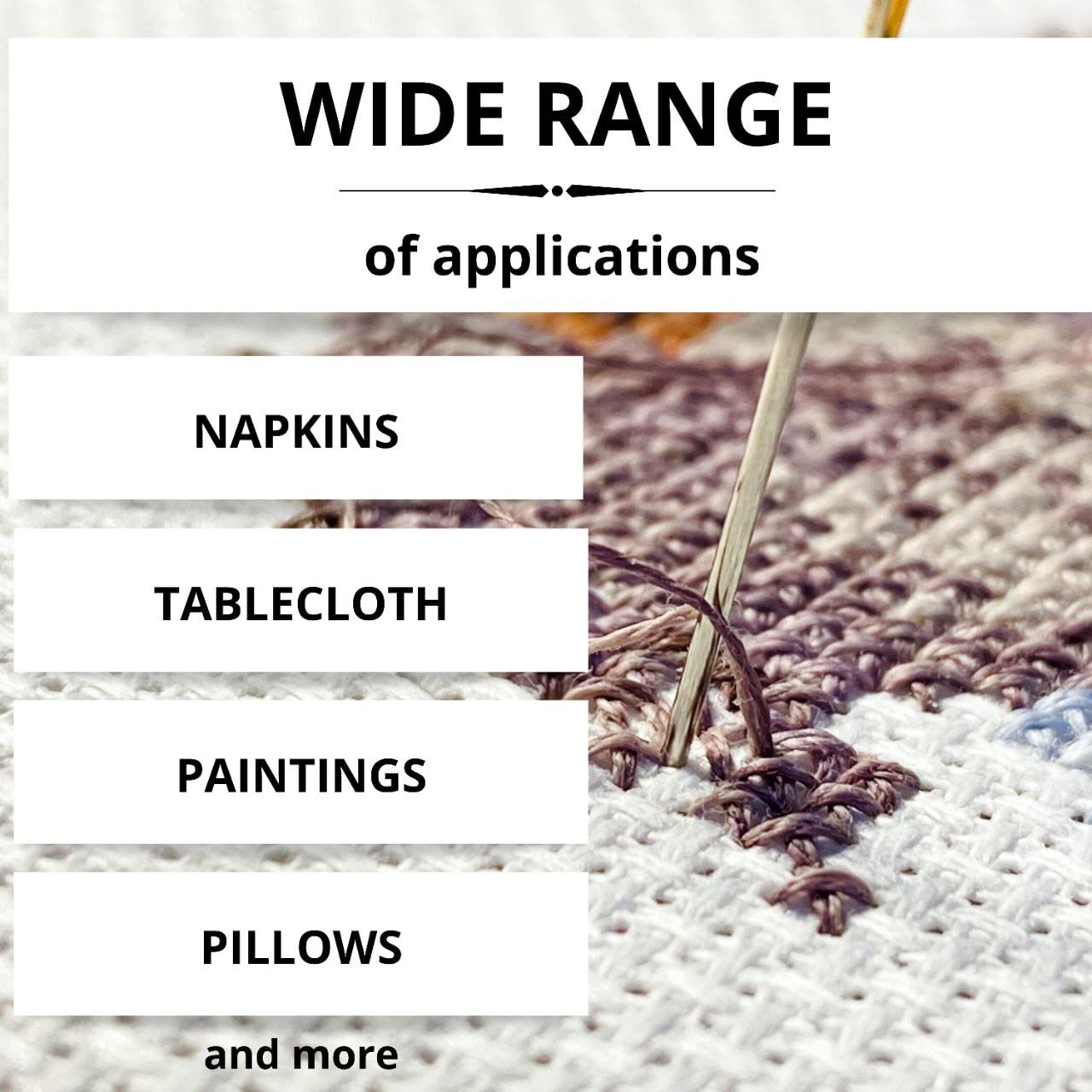 6PCS Aida Cloth 14 Count 3 Pieces Black Cross Stitch Fabric and 3 Pieces White Cross Stitch Fabric Cotton Embroidery Cloth for Needlework 14 Count for Craft Embroidery