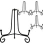 4PCS Premium Black Iron Plate Stands for Display 6 Inch, Decorative Solid Metal Plate Holders for Displaying, Mini Easel, Frame, Book, Card, Plaque, Bowl, Picture Stands for Display