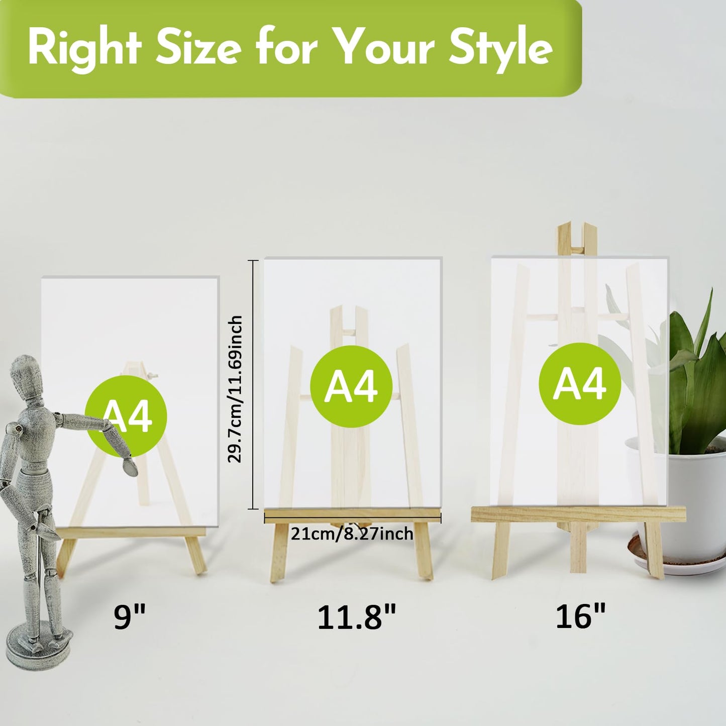 12 Pack 11.8" Tabletop Easel, Portable A-Frame Tripod Tabletop Easel Set for Painting Party & Displaying Canvases, Photos, Display Tripod Holder Stand for Students Kids Beginners