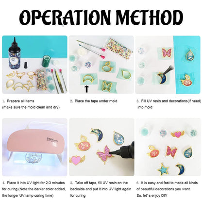 Crystal Clear Hard UV Resin Upgraded Formula Ultraviolet Fast Curing for Jewelry Making Craft Decoration, Hard Transparent Glue Solar Cure Sunlight Activated Resin (100g)