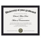 Certificate Frame with Clear Plexiglass, 8.5 by 11 Picture Diploma Document Degree Frames for Wall and Tabletop, Black, 1 Pack