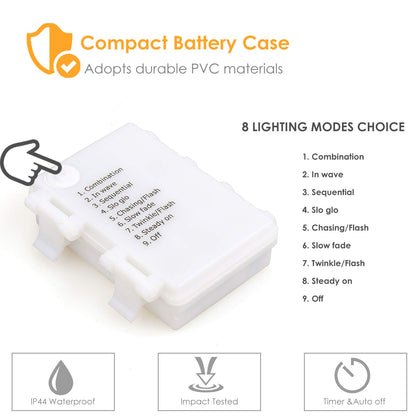 8 Lighting Modes & Timer Fall Decorations for Home Maple Leaf Garland with Lights 40LED Battery Operated Waterproof String Lights, Thanksgiving Halloween Fall Decor Indoor Outdoor Autumn