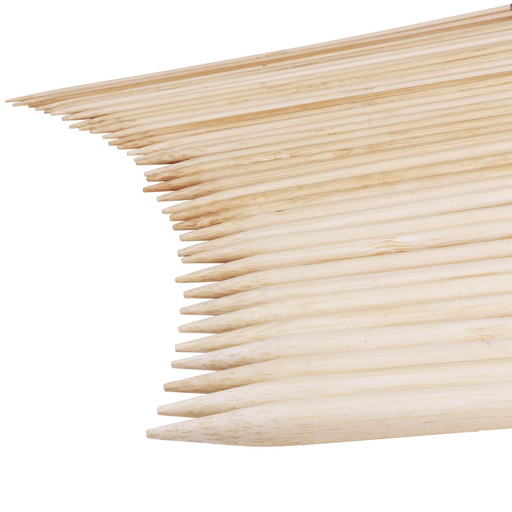 Bamboo Knitting Needles Set, Exquiss 18 Pairs Circular(31.5”) Wooden Knitting Needles with Colored Plastic Tube, 36PCS Single Pointed Bamboo Knitting Needles(9.5”), Include Knitting Tools for Weaving