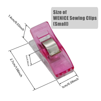Sewing Clips for Fabric and Quilting,WENICE 40pcs Embroidery Clips of Sewing Products for Sewing Supplies and Accessories