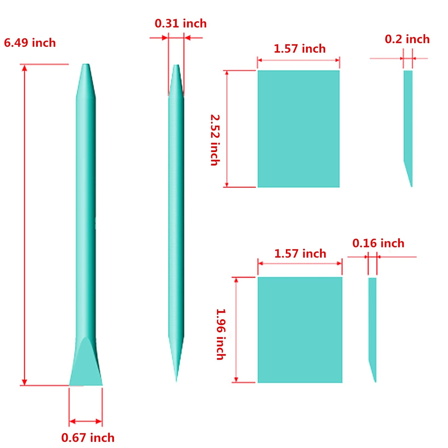 8 Packs Screen Printing Squeegee Chalk Paste Tool Set, Self Adhesive Stencils Rubber Squeegee Mini Squeegee, Rubber Paint Stir Sticks for Chalk Paste Paint or Ink for Silk Screen Stencils