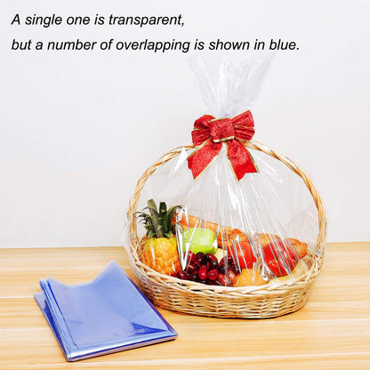 Extra Large Jumbo Shrink Wrap Bags Cellophane Bags for Gift Baskets - 40x47 Inch Christmas Basket Bags (5 pcs, XXXL)