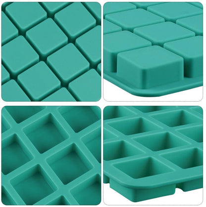 2 Pack 40-Cavity Square Caramel Candy Silicone Molds,Chocolate Forf Truffles, Fat Bombs Keto Snacks, Whiskey Ice Cube Tray,Grid Fondant Mould,Hard Candy Pralines Gummy Jelly Mold