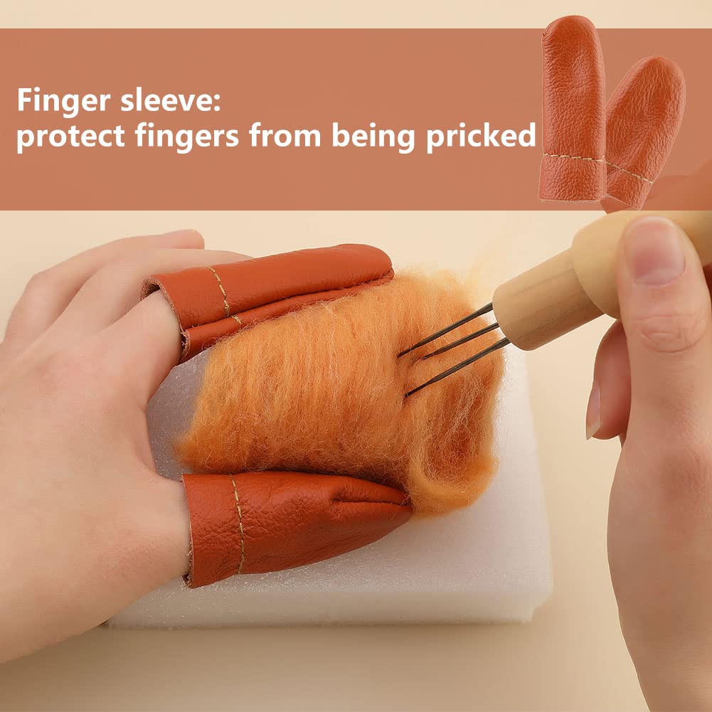 74 Pcs Needles Wool Felting Needles Tools Needle Felting Supplies Felting Tools Needle Felting Tool with 3 Sizes Felting Needles for Beginner Professional