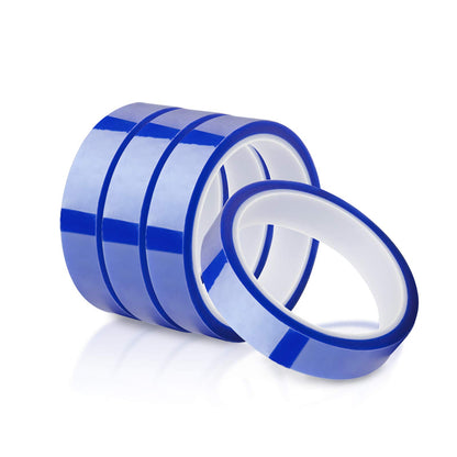4 Rolls 0.8 Inch x 108 Ft Sublimation Blanks Thermal Heat High Temp Resistant Tape Up to 250 C(480 F) for Sublimation Tumblers Cups T-Shirts Printing