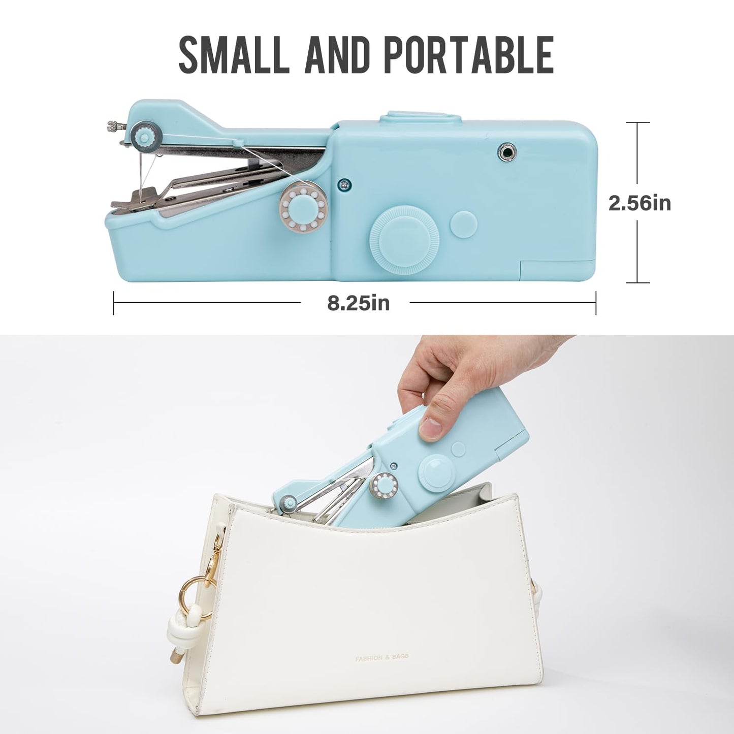 Handheld Sewing Machine CS101,Sewing Machines for Beginners,Portable Electric Mini and Samll Hand Held Kit for Adults and Kids Ages 8-12 Included Mannual and Accessories,Sewing Hem Quick Stitching