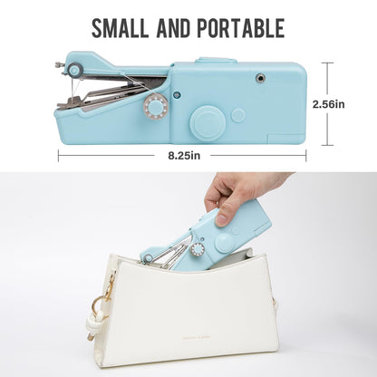 Handheld Sewing Machine CS101,Sewing Machines for Beginners,Portable Electric Mini and Samll Hand Held Kit for Adults and Kids Ages 8-12 Included Mannual and Accessories,Sewing Hem Quick Stitching