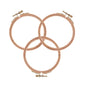 3 Inch Embroidery Hoop - Set of 3 Small Embroidery Hoop Made of Beech Wood, Perfect for Cross Stitch Hoop Designs & Wooden Rings Crafts