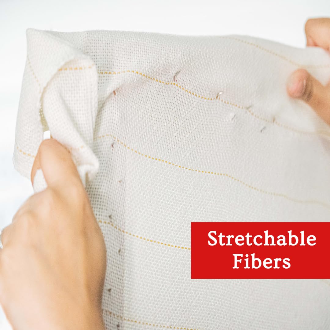 40" x 40" Large Overlocking Primary Tufting Cloth for Rug Tufting with Marked Lines, Monks Cloth for Punch Needle 3.3x3.3 feet