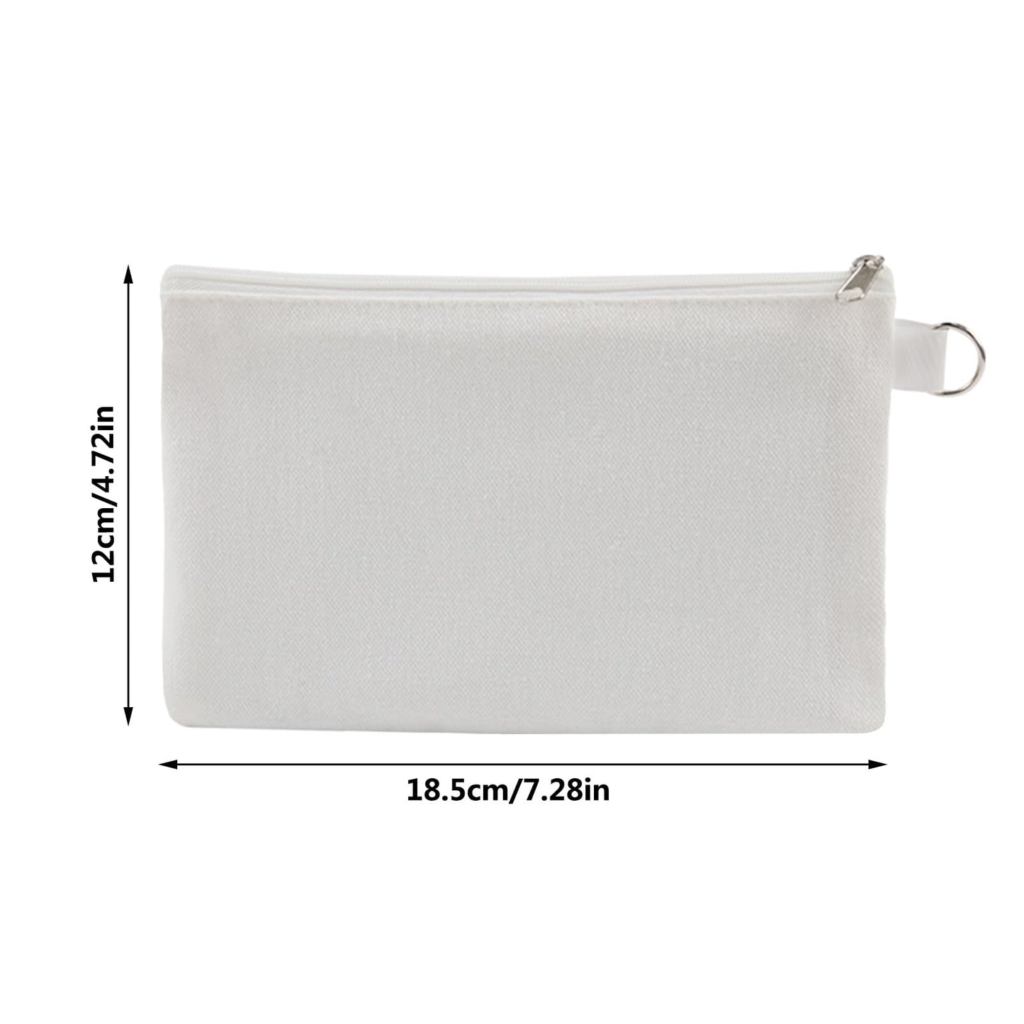 30 pcs Sublimation Blanks Makeup Bags Bulk,canvas White Bag,polyester tote bags for sublimation DIY Craft
